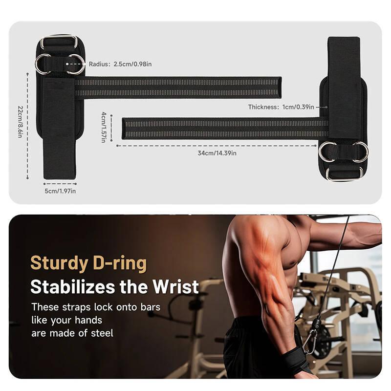 1 Paire de Sangles de Musculation Avec Bandes de Poignet Rembourrées Sangles de Deadlift pour la Salle de Sport Sangle de Musculation Antidérapante pour l'Entraînement de la Force