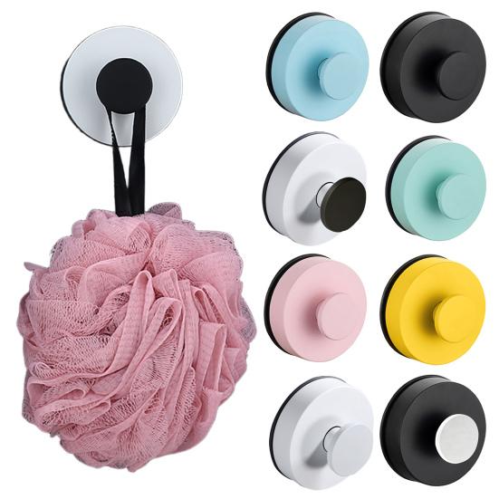 Suction Cup Hook No Drill Wall Hook Shower Towel Hook on Glass Wreath Hanger Robe Hook for Bathroom Mirrors Window
