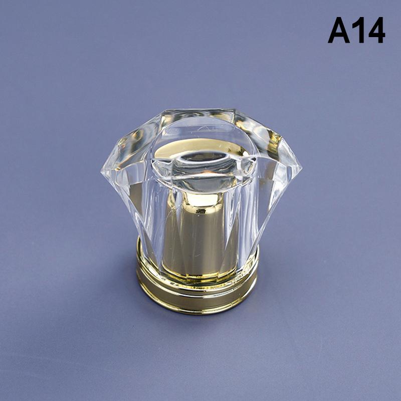 15Mm Perfume Bottle Cap Bayonet Perfume Bottle Press Universal Lid With Colour Clear Acrylic Glass Bottle Matching Cover A14