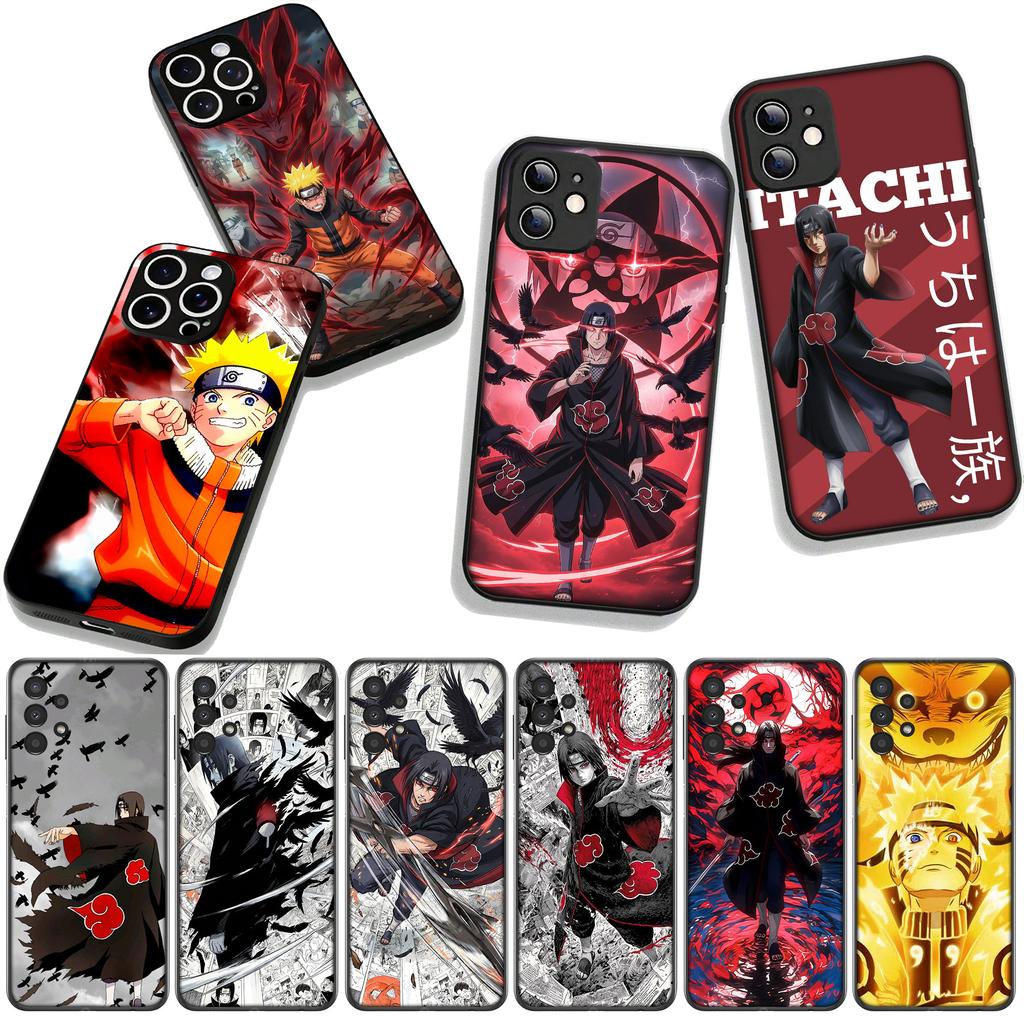 Itachi Uchiha Naruto Akatsuki Phone Cover Case for Apple iPhone 16 15 14 Plus 13 12 Mini 17 Pro Max + ProMax 16E Air 16+ Casing