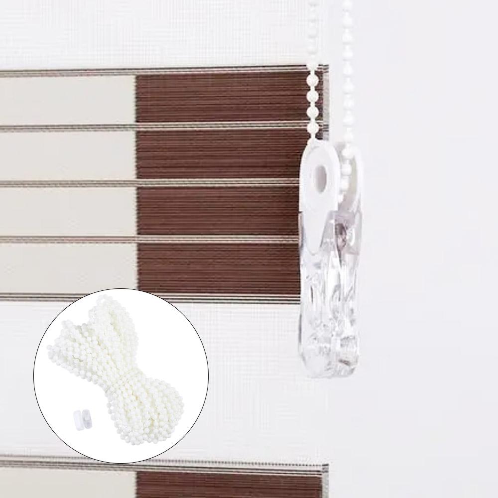 Plastic White Roller Blind Blind Beaded Chain Chain Pull Cord Curtain Bead Rope Blind Chain
