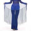 Fashion Sequins Tassels Belly Dance Belt Jazz Dance Street Dance Triangle Hip Scarf Show Costumes Shiny Waist Chain for Women