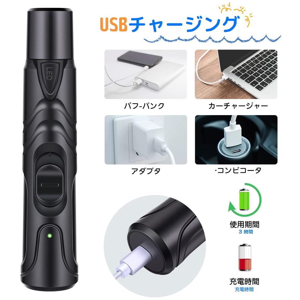 SUPTMAX Elektrischer Haustier-Nagelknipser für Hunde und Katzen mit LED-Nagel Nagel Elektrischer Nagel Nagel Nagel Verletzung Hohe Geschwindigkeit Sicher und für und Groß Schwarzlicht,