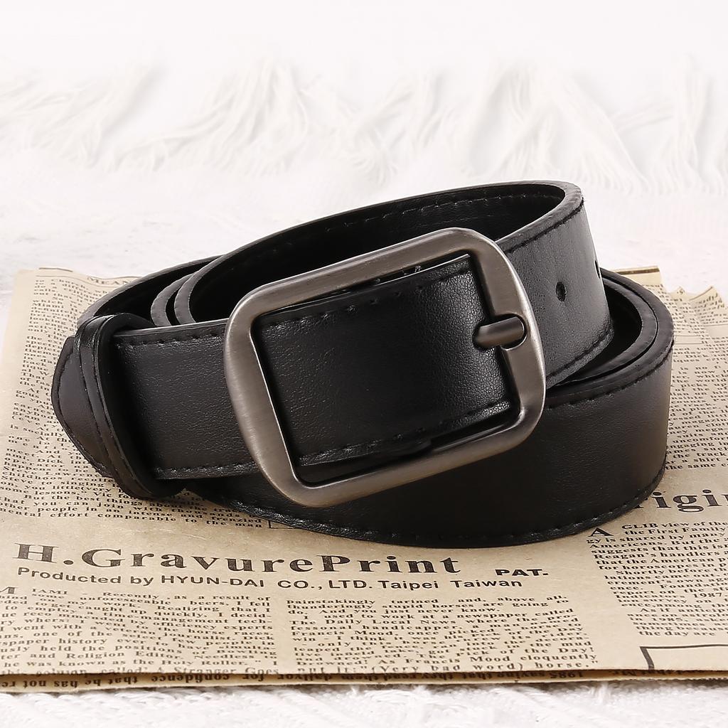 Cinto Fivela de Pino de Liga Cinto Masculino Moderno Masculino Simples Masculino e Feminino Mesmo Cinto Cinto Sutura de Carro