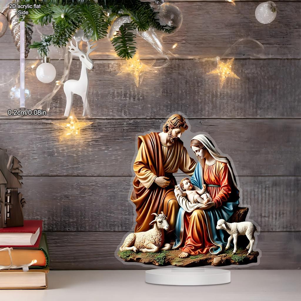 2D Flat Acrylic Decoration Welcomes The Birth of Newborns, Indoor and Outdoor Decoration - No Need for Batteries/electricity, Free Day Decoration, Sho