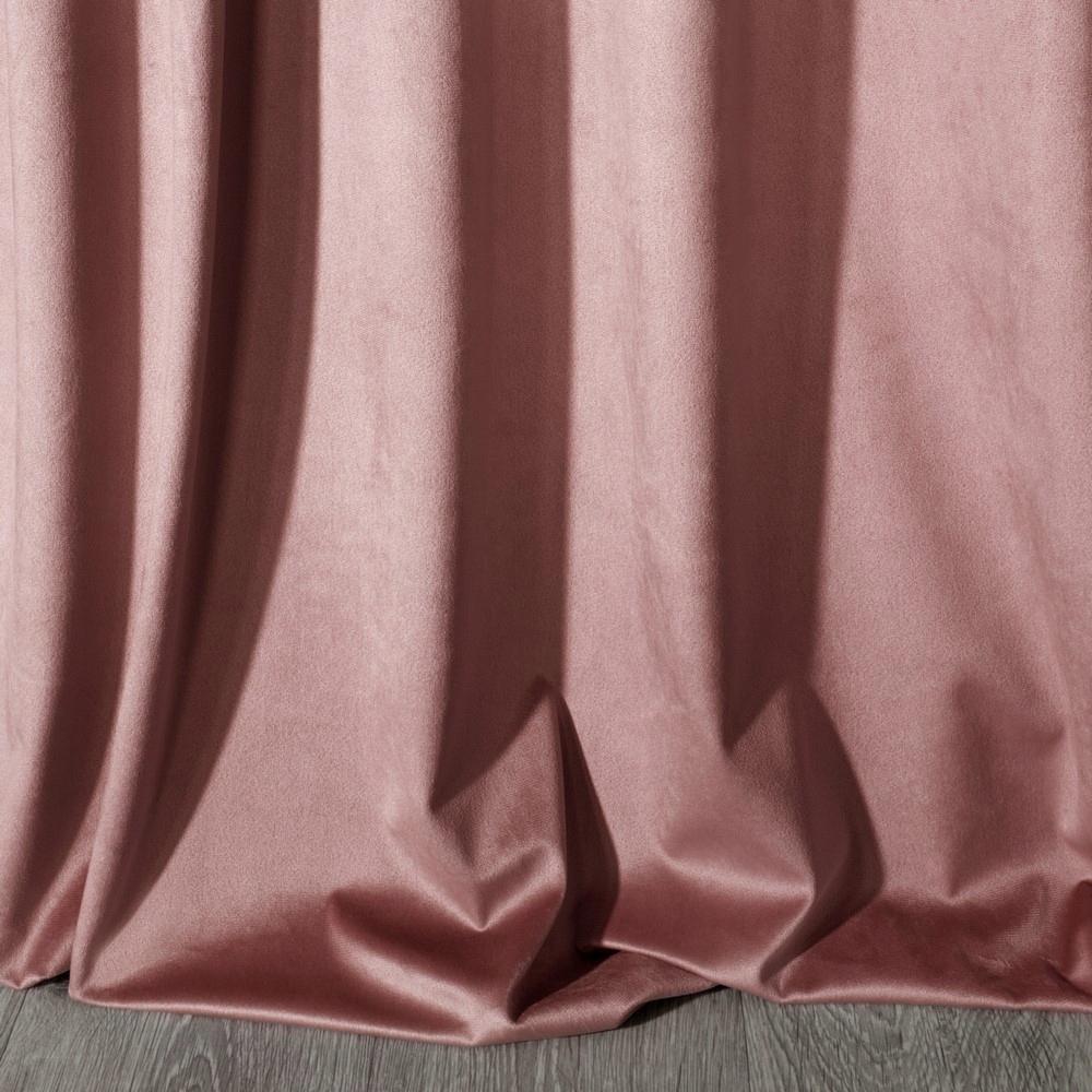 Melanie velvet curtain with eyelets 140x250 cm pink