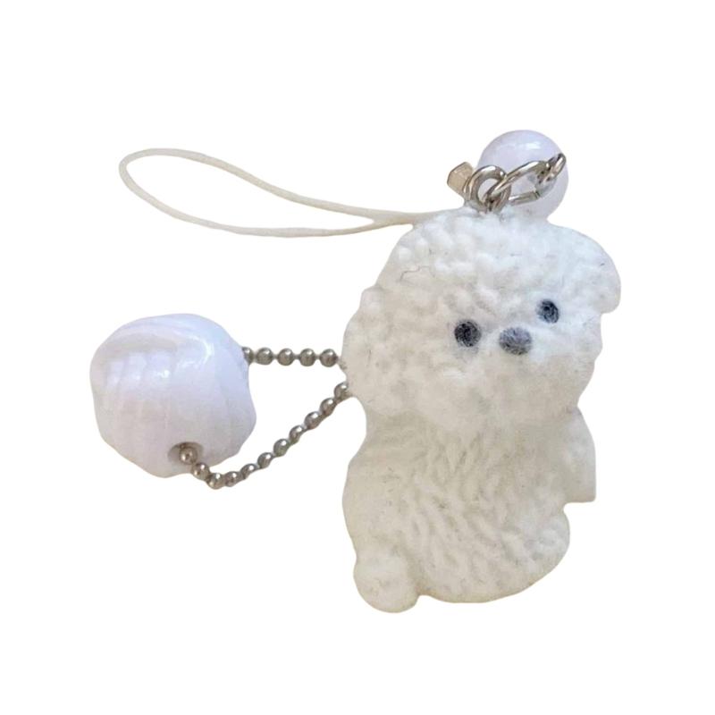 Stylish Dog Phone Chain Bag Hainging Ornament Dog Pendant Suitable for School Office Travel and Daily Decoration