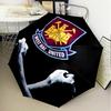 1PC hammer Football Printed Umbrella Folding umbrella, automatic umbrella 8-Frame for Travel, camping Fan gifts Christmas Gifts