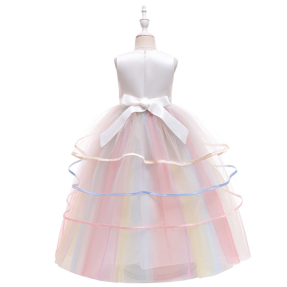 Children's 2026 Formal Princess Dress - Unicorn Tulle Rainbow Skirt