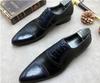 Moda 2024 Buty Oxford dla Mężczyzn Brązowe Czarne Jesienne Biznesowe Sznurowane Pu Biurowe Brogsy Buty Wizytowe Zapatos De Vestir Hombre Buty Męskie