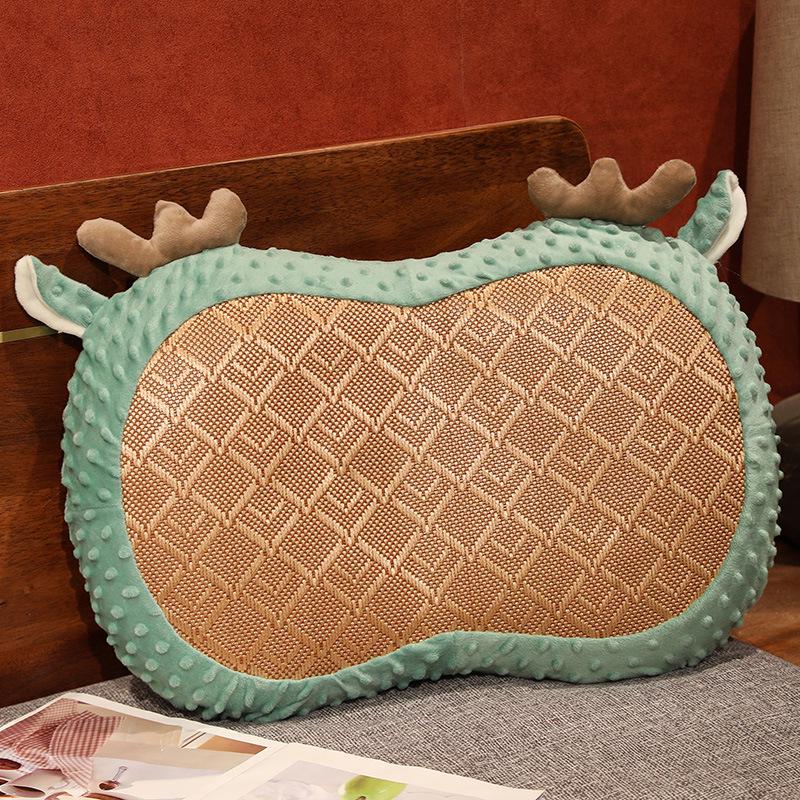 Cat Belly Memory Foam Summer Pillow - Cool Dormitory Cushion with Slow Rebound Core