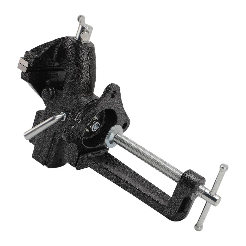 85mm 3.35in Heavy Duty Bench Vise 360 Degree Rotatable Base 2.44in Jaw Universal Table Vise with Lock for Desktop Edge