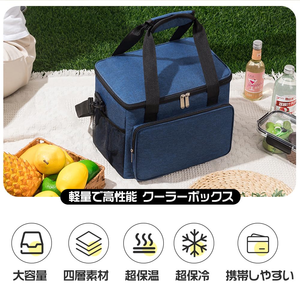 Small Cooler Insulated Soft Large Foldable for Handbag Shoulder Lunch Perfect for Sports Cherry Blossom Box, Foldable, Bag, Cooler, Capacity, 30L,