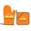 Lorax Ofenhandschuhe und Topfhandschuhe Set à 2 Stück zum Backen Küche Kochen Grillen Hitzebeständig Rutschfeste Handschuhe