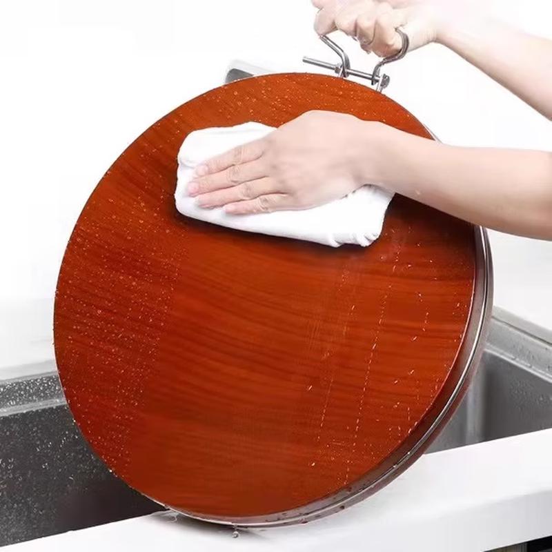 Zhi Shi Thick Round Solid Wood Cutting Board