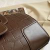 Women's Vintage Single Shoulder Bag Solid Color Casual Chain HandBag Versatile Messenger Bag Portable Square Bag