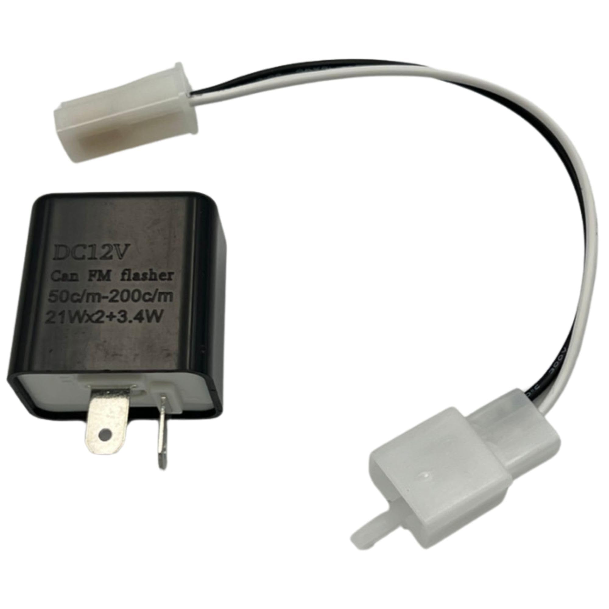 

GRmkt Turn Signal Relay, Hifra Prevention, Motorcycle, DC , LED, 2 Pins, Flashing, Speed Adjustment, Conversion, Universal Signal Harness Set чёрный