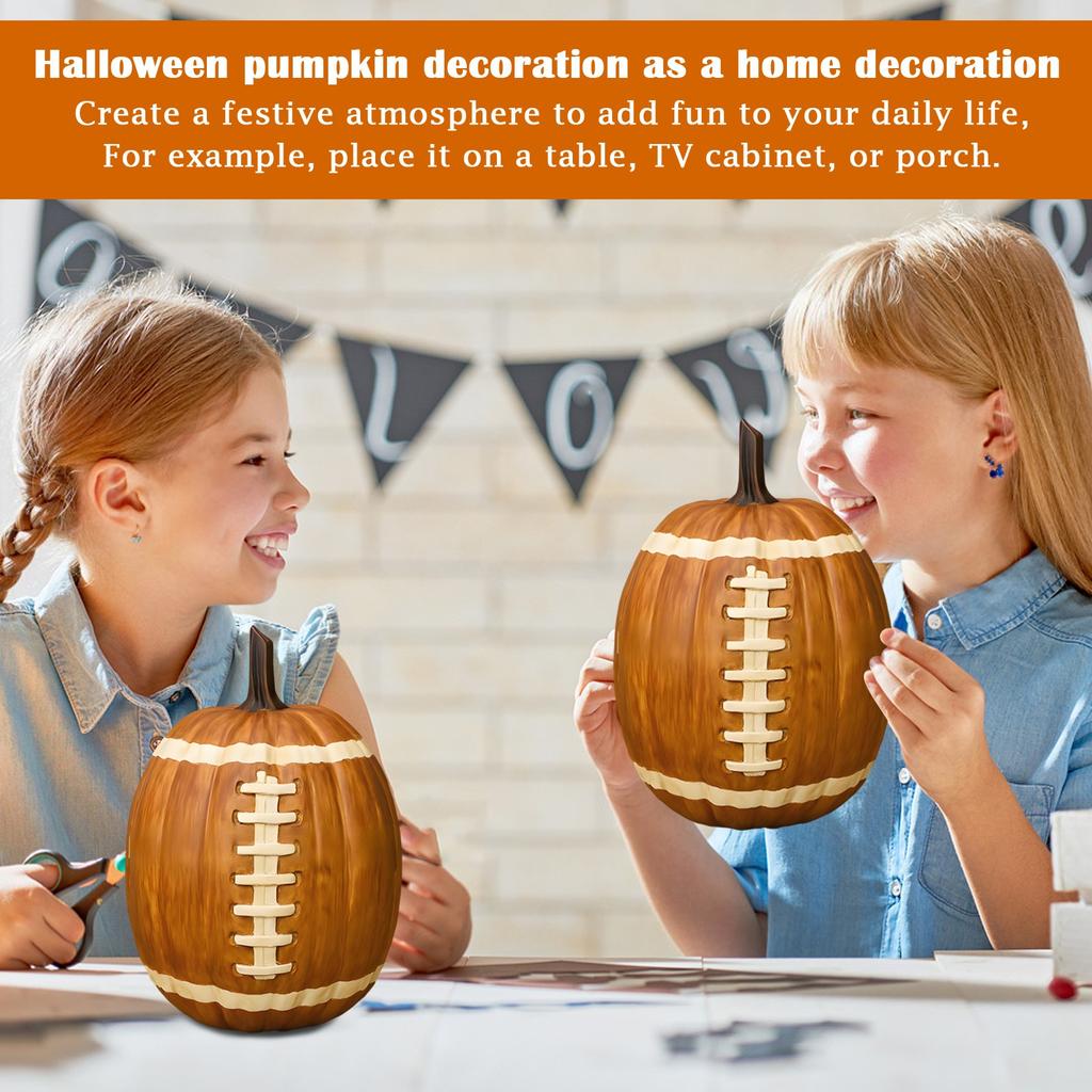 Football Pumpkin Halloween Decoration