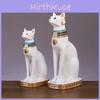 Resin Cat Statue Craft Elegant Desk Ornament For Gift Decoration Collection