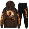 Volleyball Boy Hoodies Pants Sets Anime Suit Sweatshirt Streetwear Men Women Pullover Suit Tracksuit Sportwear Spring Autumn