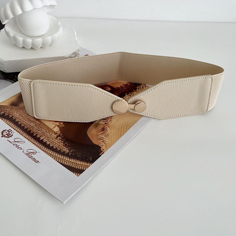 Fashionable Women's Plus Size Waist Belt Trendy Faux Leather With Alloy Buckle