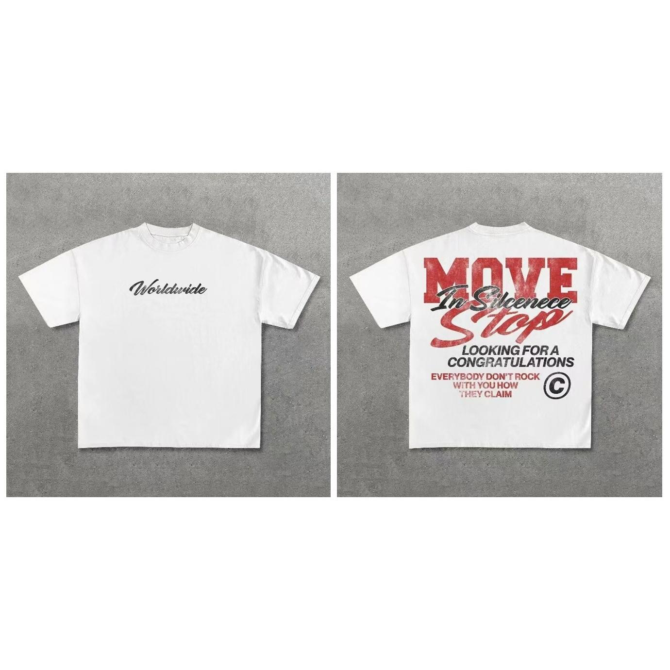 SpringSummer Limited Edition Cotton ShortSleeve 2026 New Design American High Street Retro HalfSleeve Top L