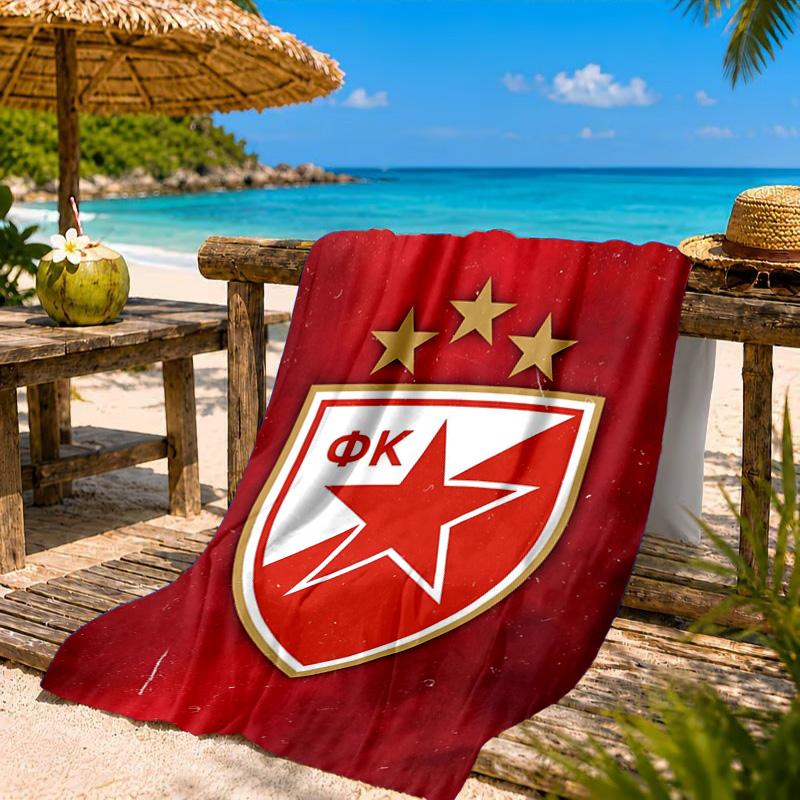 Crvena Zvezda Beach Towel, Quick-drying, Easy to Care for, Suitable for Both Fitness and Beach Vacations,Sports Essential