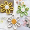 6Pcs Cotton Rope Flower Nursery Wall Decors Kid Room Decorations for Girl Woven Colorful Flower Ornaments Wall Hangings