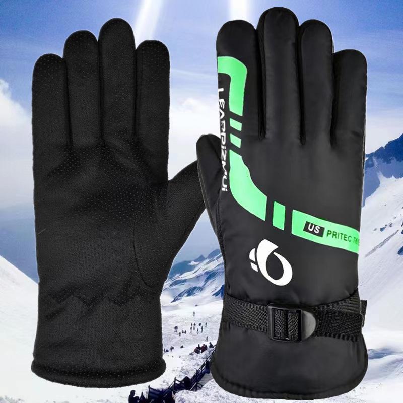 Men's Winter Ski Gloves - Windproof, Thick & Warm Cycling Gloves