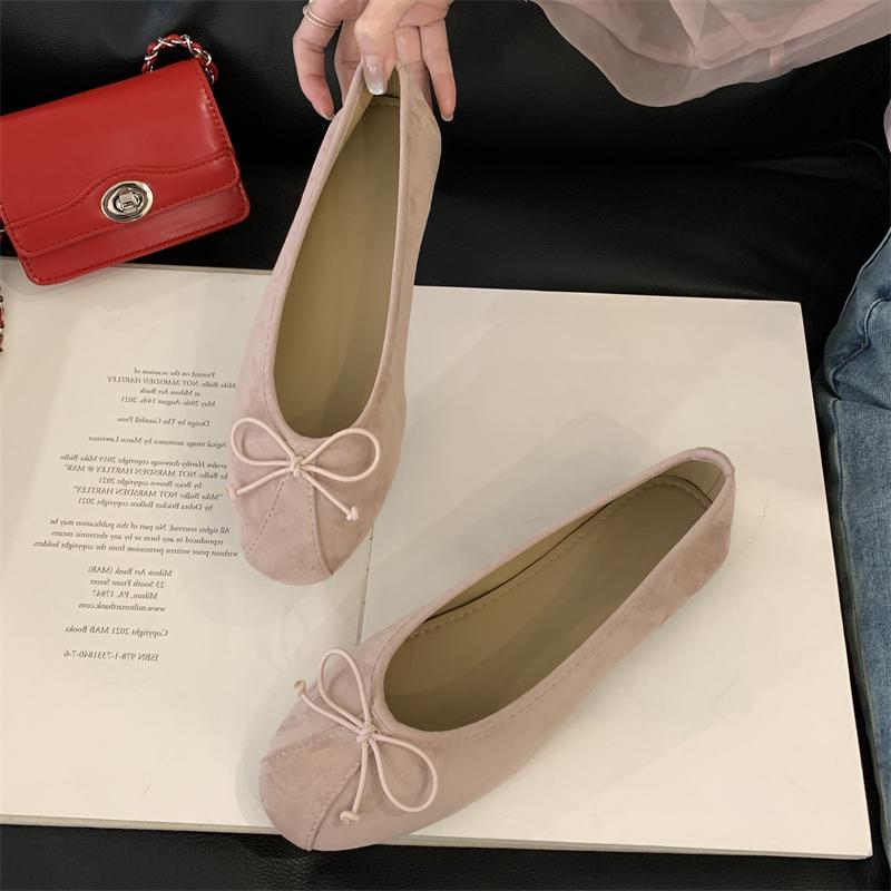 Eilyken Moda Nodo a Farfalla Punta Tonda Scarpe con Tacco da Donna Eleganti Scarpe da Donna Piatte per Festa Primavera Estate