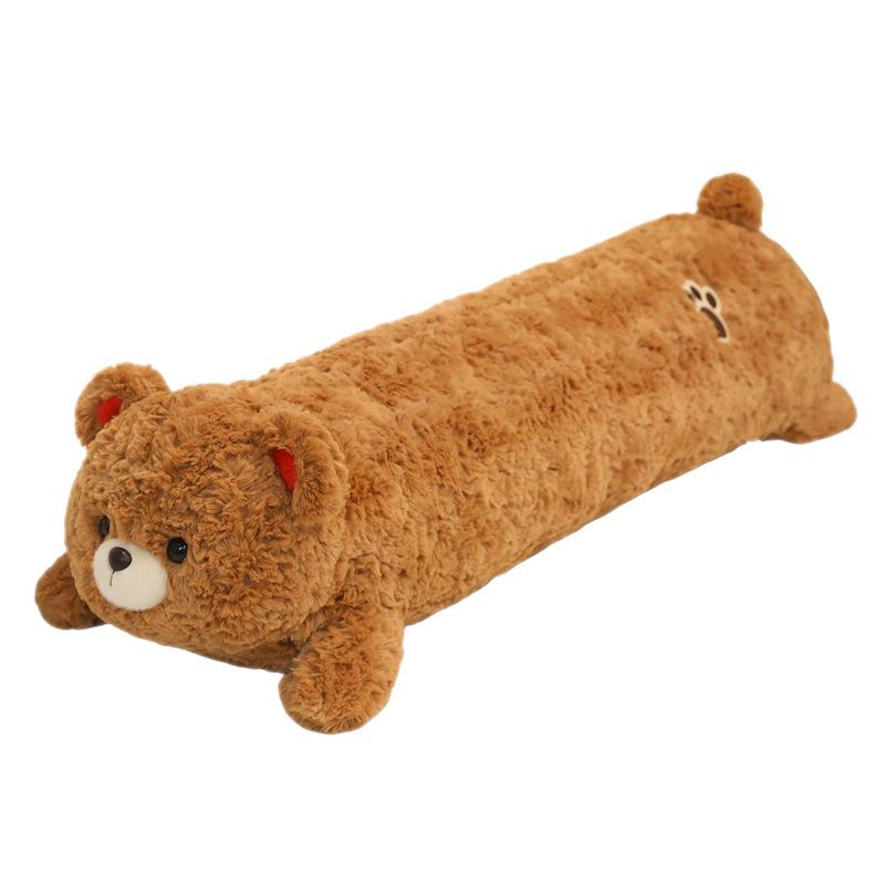 Cute Bear Long Pillow - Plush Panda Sleeping Companion for Girls