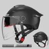 Electric Motorcycle Half Helmet with Double Visor