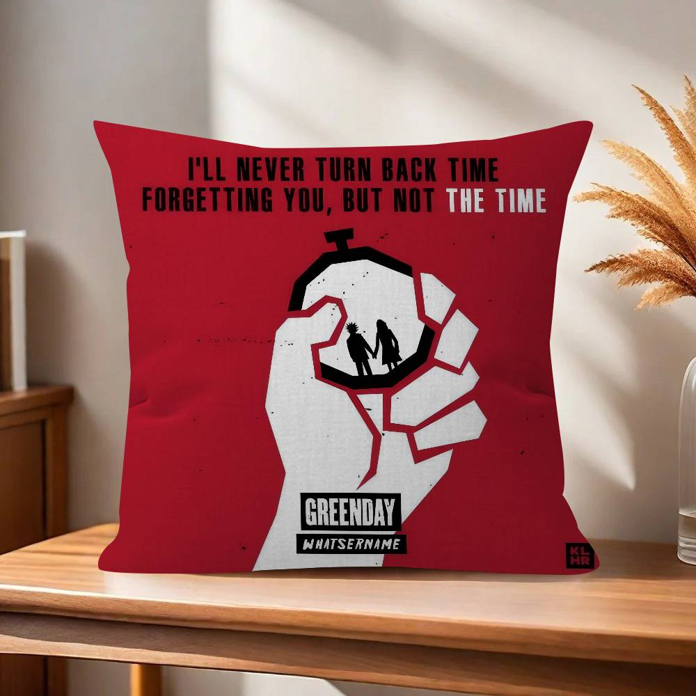 GGreen DDay Band Album Pillowcases Home Bedding Decorative Pillow Cover Wedding Super Soft Pillow Case