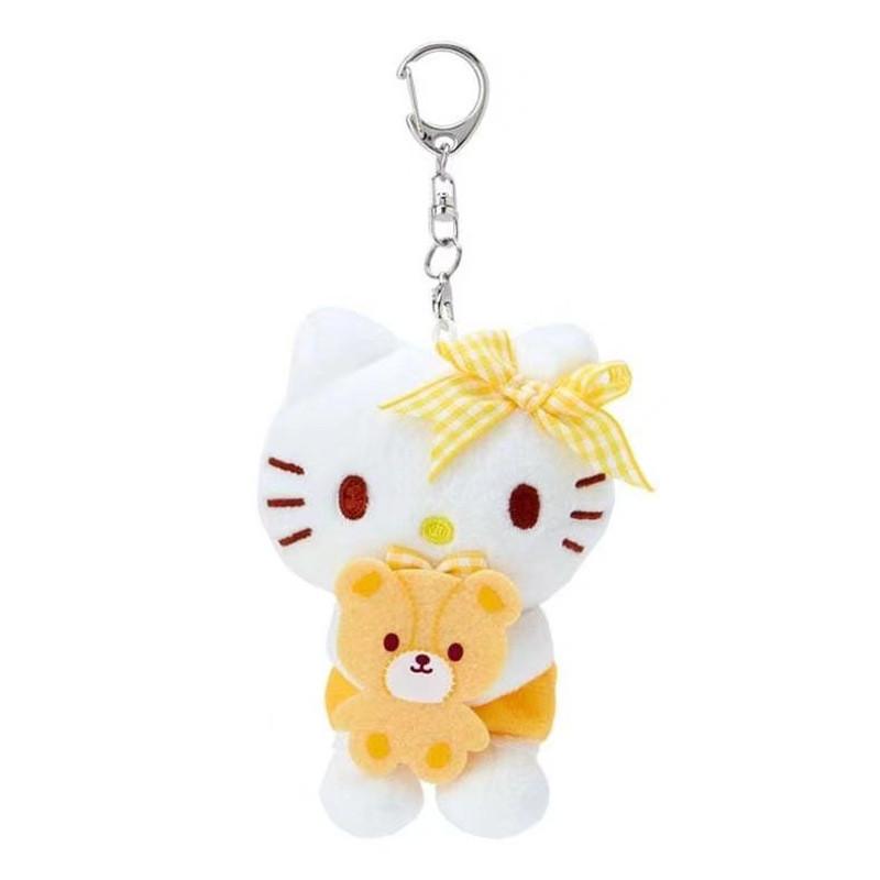 Adorable Sanrio Teddy Bear Plush Toy Colorful Kitty Keychain For Girls With A Cute Design