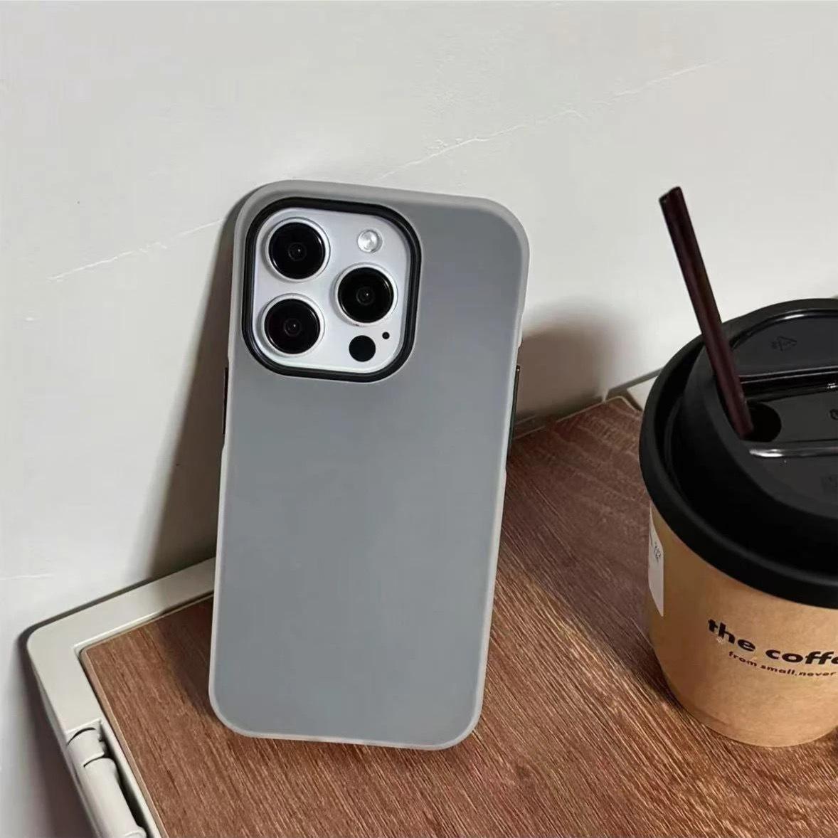 

Совместимый двухкомпонентный чехол «желейного» цвета для Apple 16 Pro, 15 Pro Max, 13, 14 и XS Max - Простая, мягкая защита. iPhone X/XS