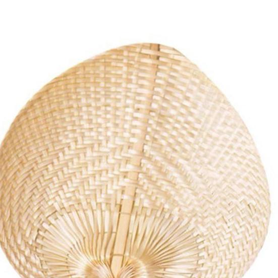 Bamboo Hand Fans Natural Handmade Weaving Fans Lightweight Palm Leaf Fan Children And Adults Handheld Fan with 2 Size for Summer Cooling Down