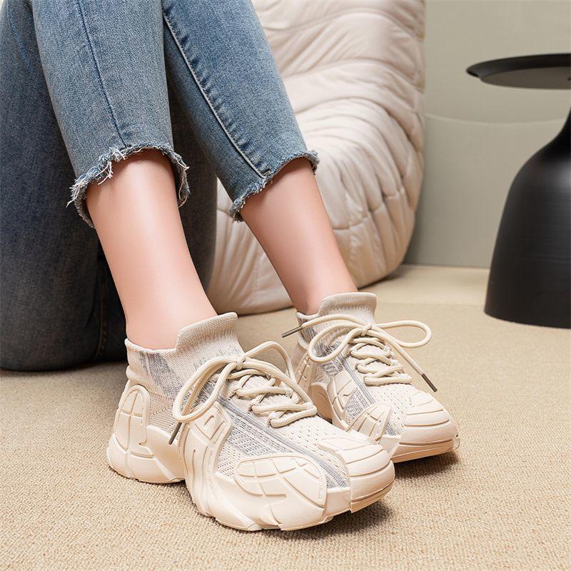Summer Breathable Fly-woven Women's Shoes Versatile Soft Sole Ultra-light Casual Sports Shoes Running Shoes