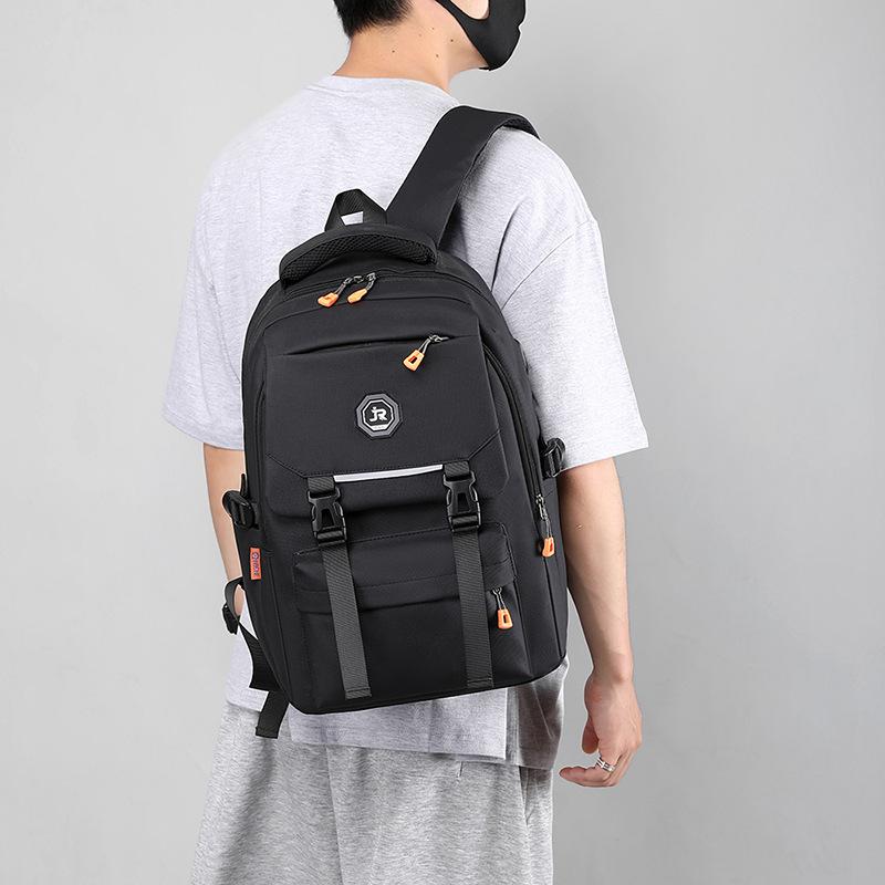 Schoolbag Versatile Casual Backpack Unisex Large Capacity Backpack Waterproof Travel Bag High Junior High School Student College Bag
