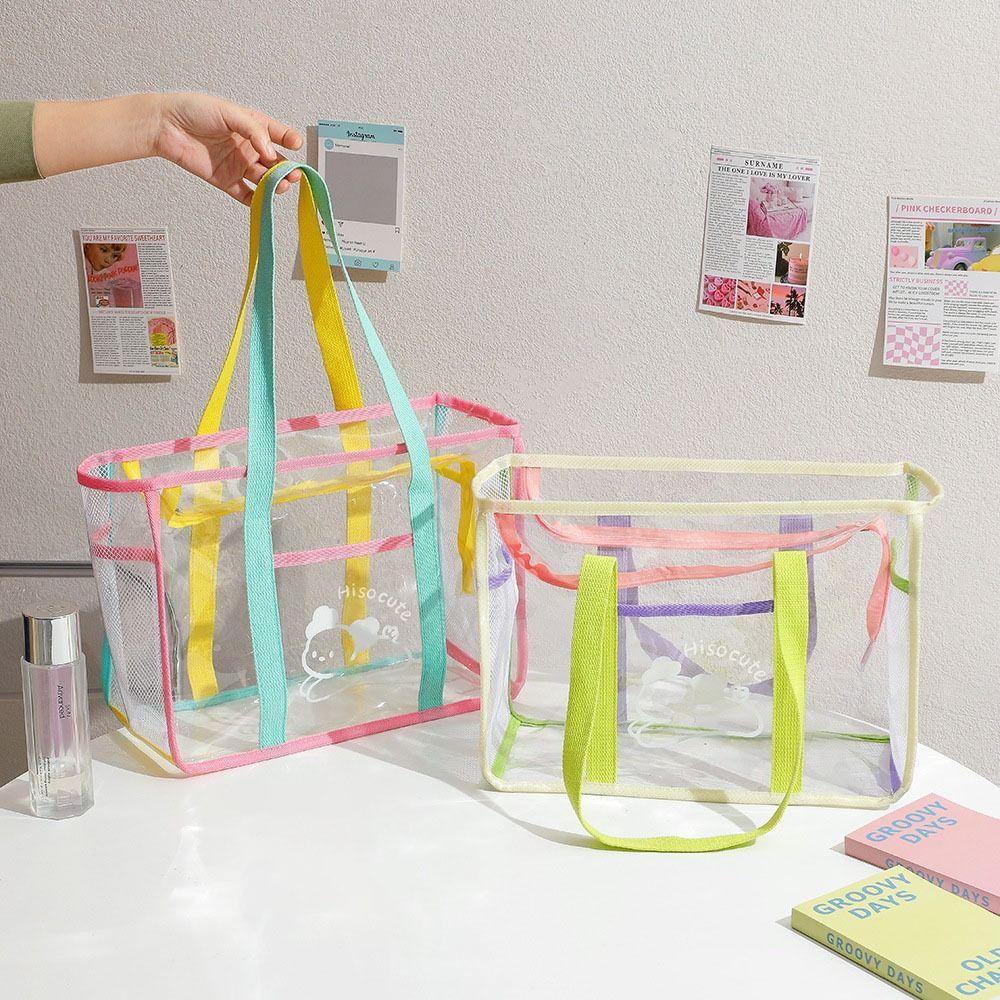 

Transparent Beach Bag Large Capacity Storage Bag Durable Shower Bag