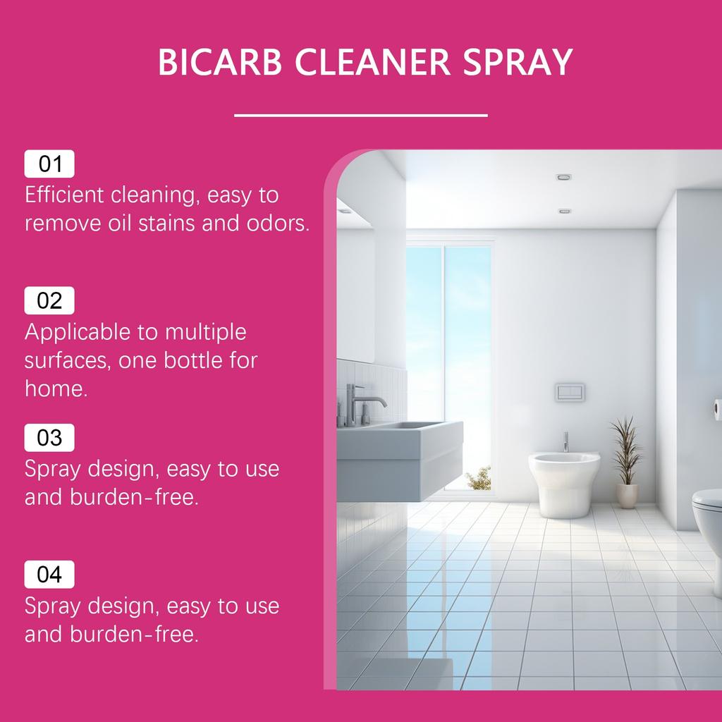 Baking Cleaning Spray Easily Stubborn Oil Stains On Surfaces And Eliminates Odors. Spray Design 120ml