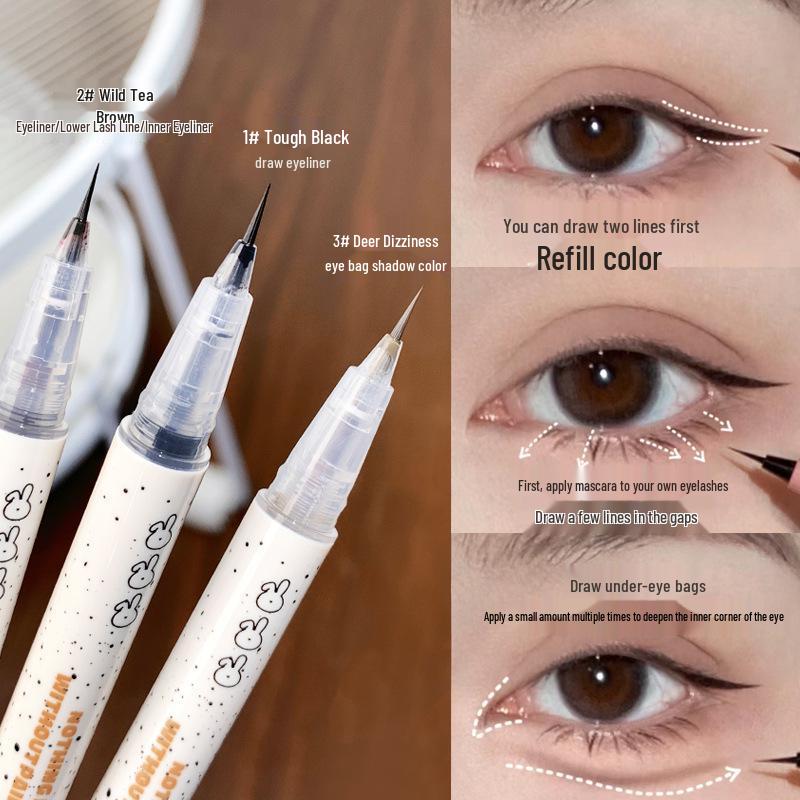 XIXI Ultra-Fine 0.001mm Eyeliner Pen for Natural Lower Lashes & Under-Eye Bags