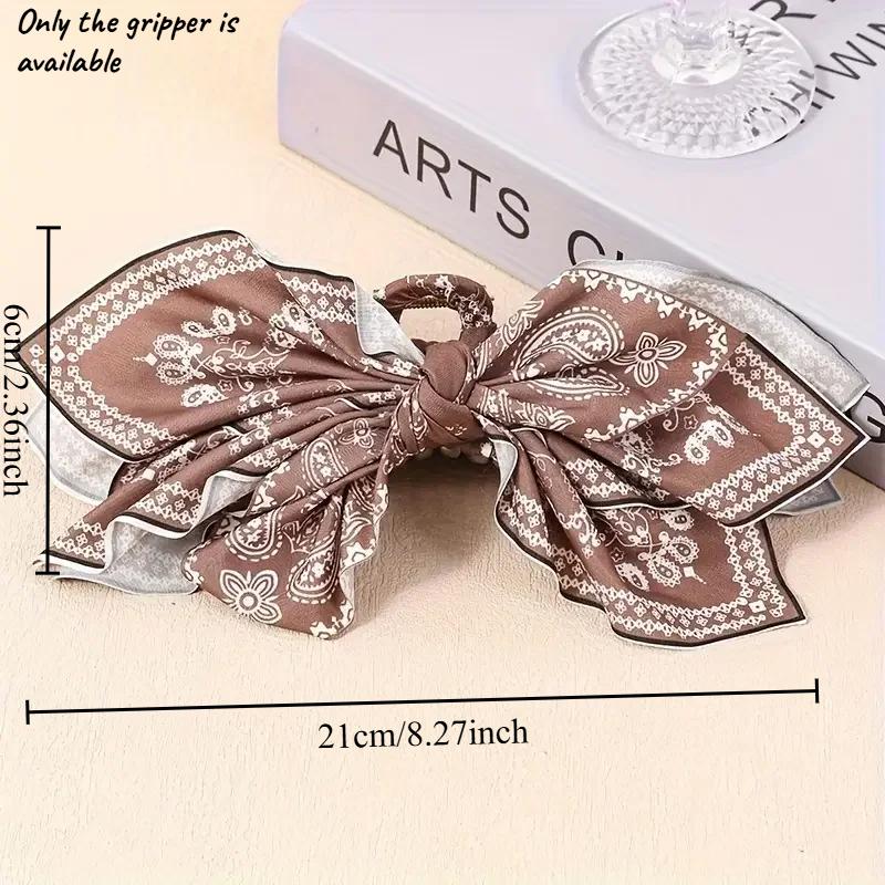 1pc new double-sided cashew flower love grabbing clip butterfly knot hair clip summer vacation shark clip fashion