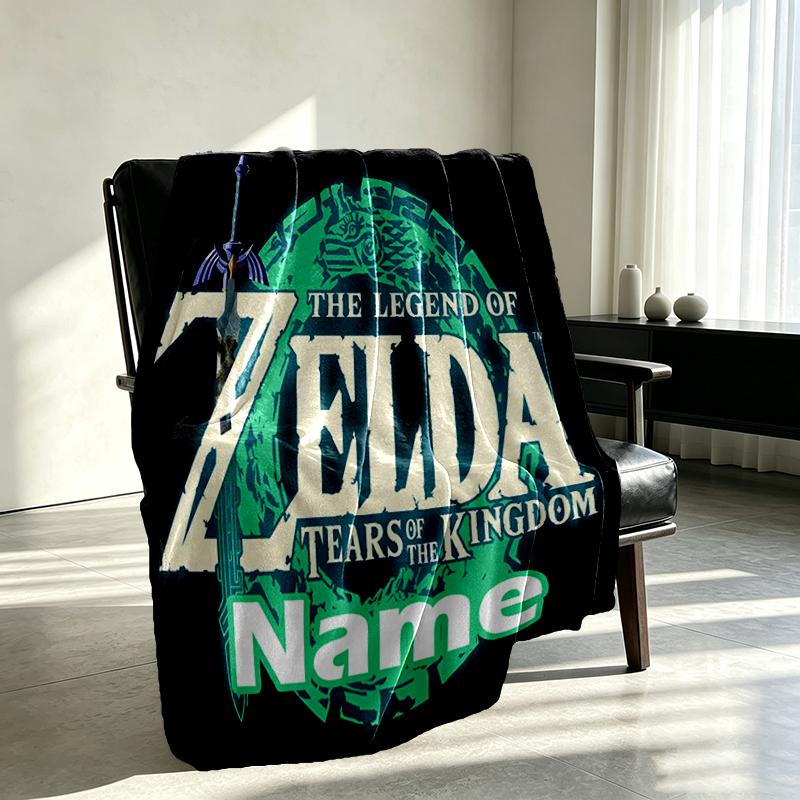 Custom Name Personalized Video games Print Blanket, Home Decor, Bedroom, Sofa, Camping, Couch, Gifts for Birthday Christmas