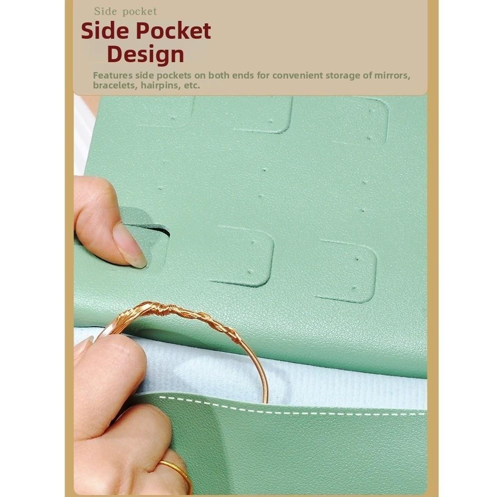 Multifunctional Earring Layered Jewelry Storage Book Leather Book Design Earring Rack  Gift