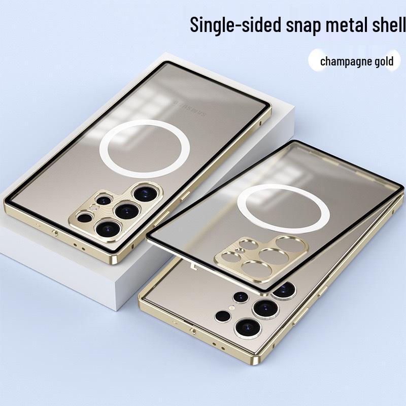 Samsung S26 Ultra Magnetische Metall-Handyhülle mit Spiegelschutz