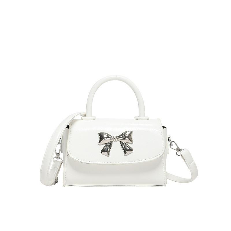 2024 Summer New Fashion Street Style Butterfly Knot Handbag For Women белый