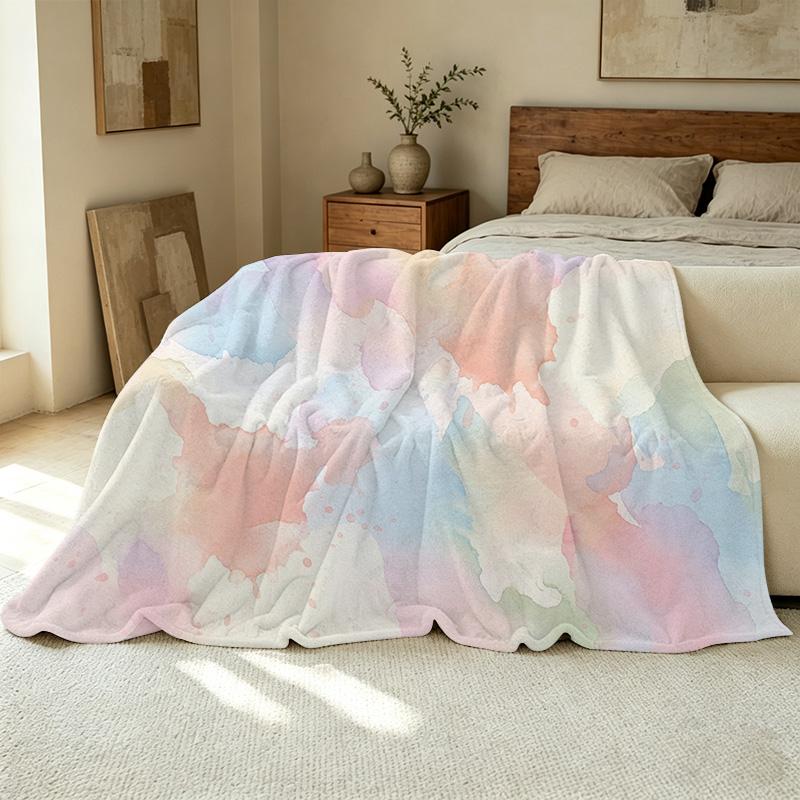 Plush Flannel Fleece Blanket – High-Density Plush Fabric, Soft, Warm & Cozy Throw for Home, Ideal for Halloween & Christmas
