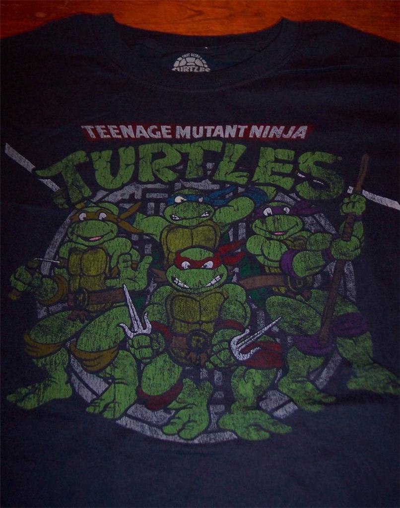 VINTAGE STYLE TEENAGE MUTANT NINJA TURTLES T-shirt MEDIUM NEW S
