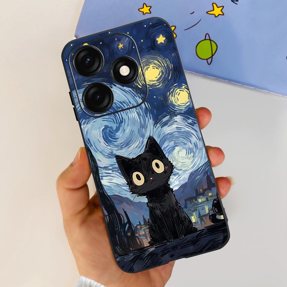 For Tecno Spark 20C Case BG7n BG7 Stylish Painted Cover Soft TPU Matte Phone Case For Tecno Spark 20 Pro Plus Spark20 20C Bumper