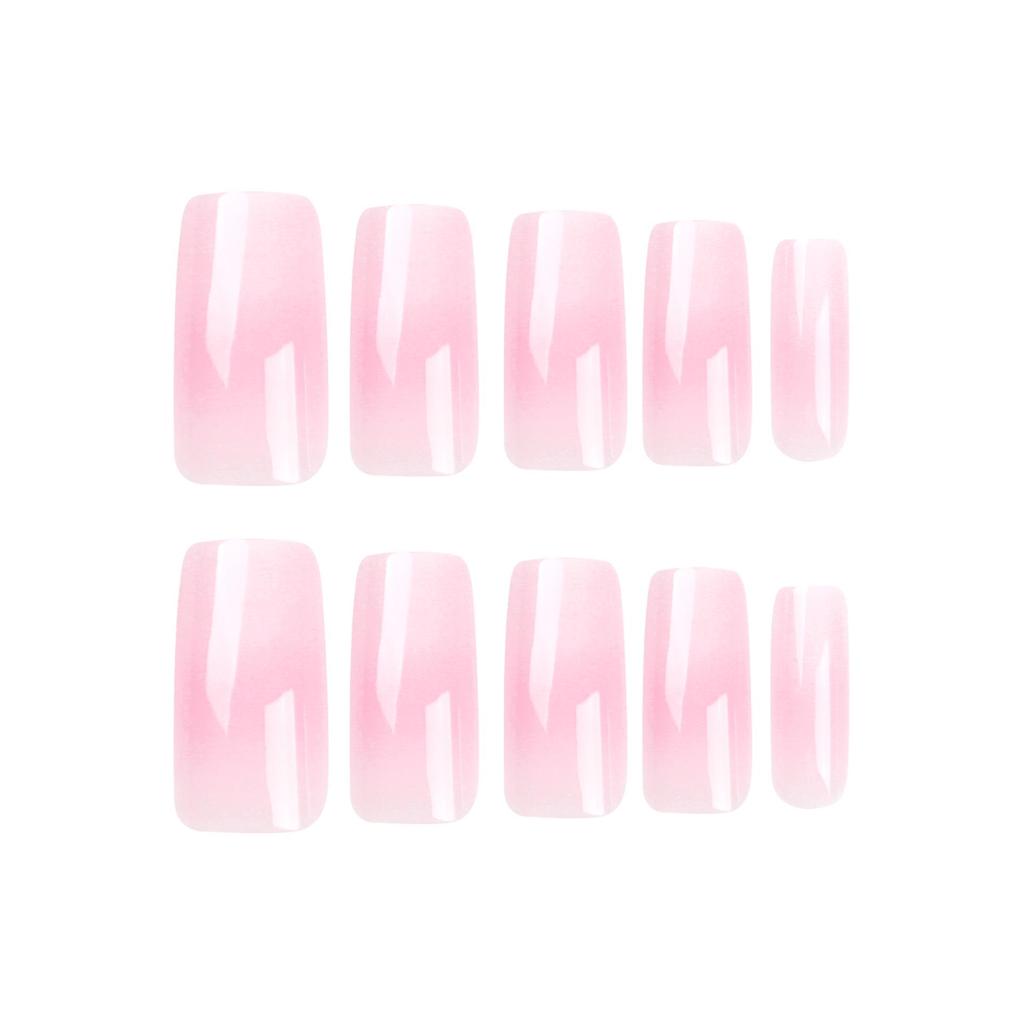 French Medium-Long Wearable Nail Tips - False Nail Art Pieces